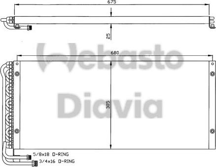 Webasto 82D0226258MA - Lauhdutin, ilmastointilaite inparts.fi