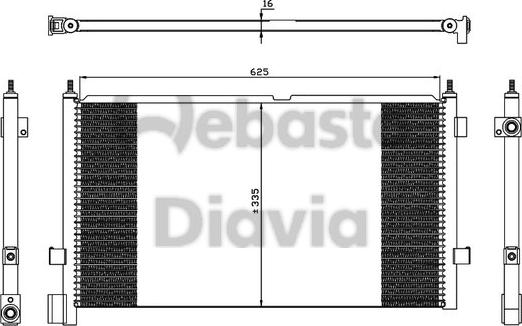 Webasto 82D0226262MA - Lauhdutin, ilmastointilaite inparts.fi