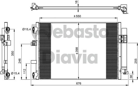 Webasto 82D0226288MA - Lauhdutin, ilmastointilaite inparts.fi