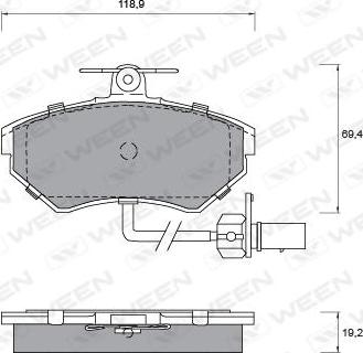 Ween 151-1255 - Jarrupala, levyjarru inparts.fi