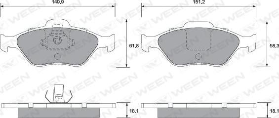 Ween 151-1284 - Jarrupala, levyjarru inparts.fi