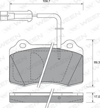 Magneti Marelli BP0621 - Jarrupala, levyjarru inparts.fi