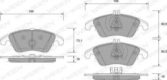 Ween 151-2665 - Jarrupala, levyjarru inparts.fi