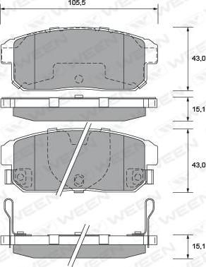 HELLA 8DB 355 033-321 - Jarrupala, levyjarru inparts.fi