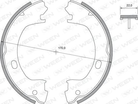 Ween 152-2491 - Jarrukenkäsarja, seisontajarru inparts.fi