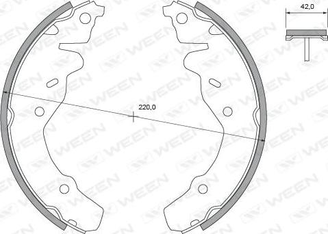 Ween 152-2472 - Jarrukenkäsarja inparts.fi