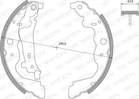 Ween 152-2502 - Jarrukenkäsarja inparts.fi