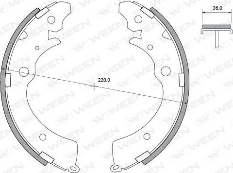 Ween 152-2057 - Jarrukenkäsarja inparts.fi