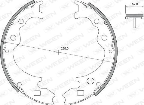 Ween 152-2109 - Jarrukenkäsarja inparts.fi