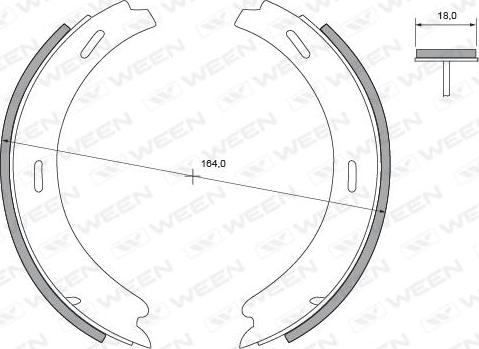 Ween 152-2137 - Jarrukenkäsarja, seisontajarru inparts.fi