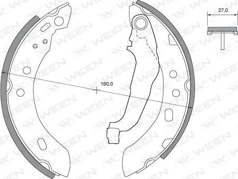 Ween 152-2289 - Jarrukenkäsarja inparts.fi