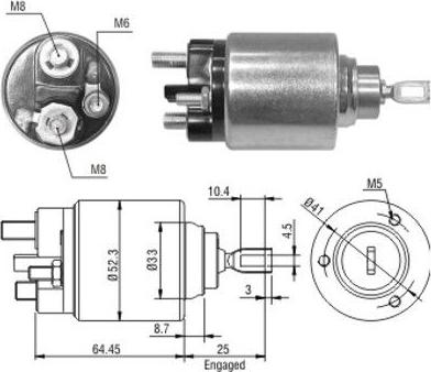 WE PARTS 471480043 - Magneettikytkin, käynnistin inparts.fi