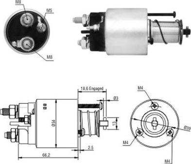 WE PARTS 471480054 - Magneettikytkin, käynnistin inparts.fi