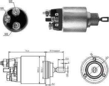 WE PARTS 471480061 - Magneettikytkin, käynnistin inparts.fi