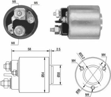 WE PARTS 471480015 - Magneettikytkin, käynnistin inparts.fi