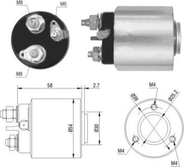 WE PARTS 471480013 - Magneettikytkin, käynnistin inparts.fi