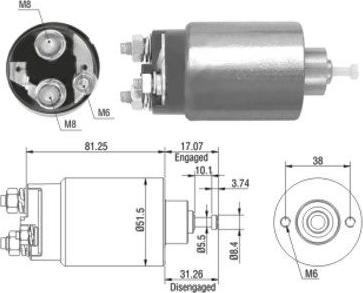 WE PARTS 471480082 - Magneettikytkin, käynnistin inparts.fi