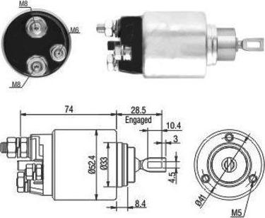 WE PARTS 471480034 - Magneettikytkin, käynnistin inparts.fi