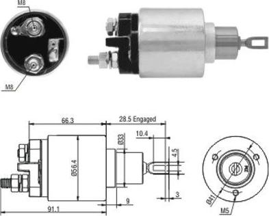 WE PARTS 471480033 - Magneettikytkin, käynnistin inparts.fi