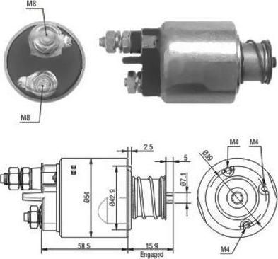 WE PARTS 471480020 - Magneettikytkin, käynnistin inparts.fi