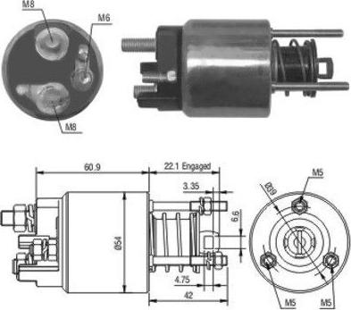 WE PARTS 471480076 - Magneettikytkin, käynnistin inparts.fi