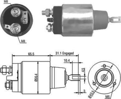 WE PARTS 471480073 - Magneettikytkin, käynnistin inparts.fi