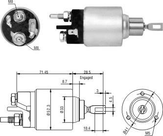 WE PARTS 471480195 - Magneettikytkin, käynnistin inparts.fi