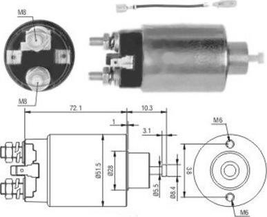 WE PARTS 471480142 - Magneettikytkin, käynnistin inparts.fi