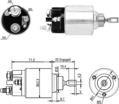 WE PARTS 471480154 - Magneettikytkin, käynnistin inparts.fi