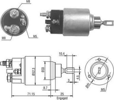 WE PARTS 471480153 - Magneettikytkin, käynnistin inparts.fi