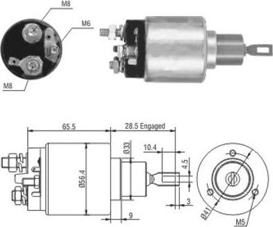 WE PARTS 471480164 - Magneettikytkin, käynnistin inparts.fi