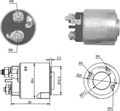 WE PARTS 471480160 - Magneettikytkin, käynnistin inparts.fi