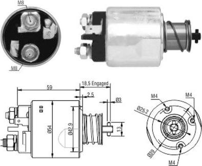 WE PARTS 471480168 - Magneettikytkin, käynnistin inparts.fi