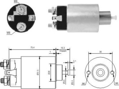 WE PARTS 471480167 - Magneettikytkin, käynnistin inparts.fi