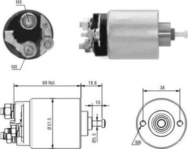 WE PARTS 471480104 - Magneettikytkin, käynnistin inparts.fi