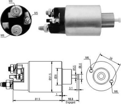 WE PARTS 471480100 - Magneettikytkin, käynnistin inparts.fi