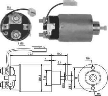 WE PARTS 471480114 - Magneettikytkin, käynnistin inparts.fi