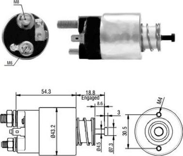 WE PARTS 471480135 - Magneettikytkin, käynnistin inparts.fi