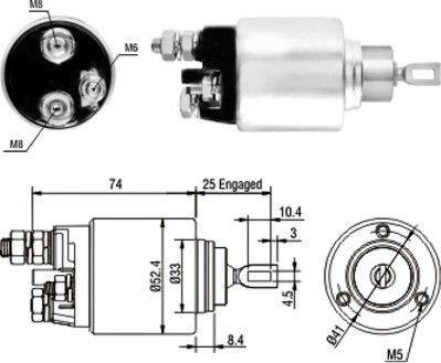 WE PARTS 471480129 - Magneettikytkin, käynnistin inparts.fi