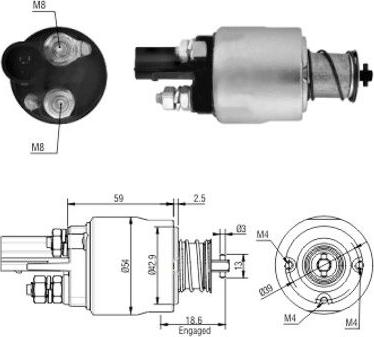 WE PARTS 471480126 - Magneettikytkin, käynnistin inparts.fi