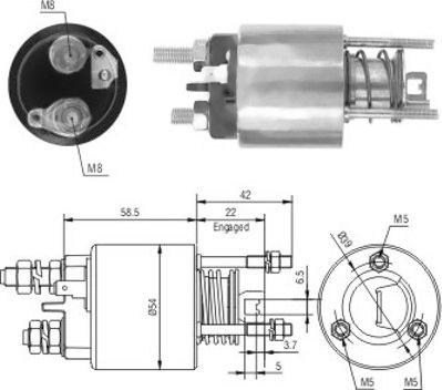 WE PARTS 471480121 - Magneettikytkin, käynnistin inparts.fi