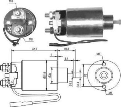 WE PARTS 471480127 - Magneettikytkin, käynnistin inparts.fi