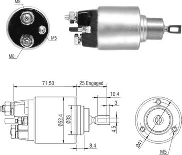 WE PARTS 471480242 - Magneettikytkin, käynnistin inparts.fi