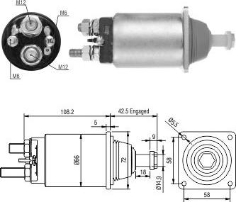 WE PARTS 471480204 - Magneettikytkin, käynnistin inparts.fi