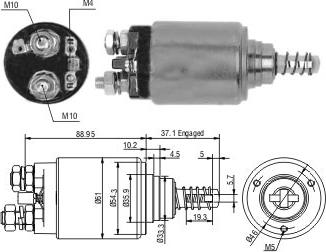 WE PARTS 471480213 - Magneettikytkin, käynnistin inparts.fi