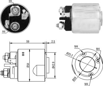 WE PARTS 471480234 - Magneettikytkin, käynnistin inparts.fi