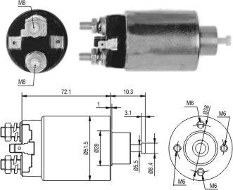 WE PARTS 471480235 - Magneettikytkin, käynnistin inparts.fi