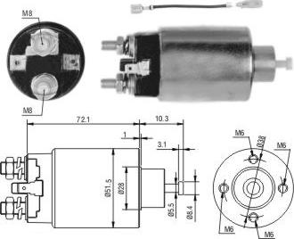 WE PARTS 471480221 - Magneettikytkin, käynnistin inparts.fi