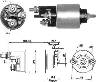 WE PARTS 471480222 - Magneettikytkin, käynnistin inparts.fi