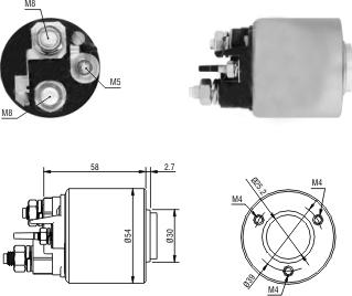 WE PARTS 471480227 - Magneettikytkin, käynnistin inparts.fi